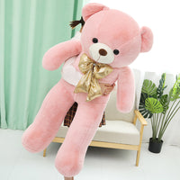Giant Macaron Teddy Bear Plush Toy – 80-100cm Soft Cotton Stuffed Animal Pillow Doll 7