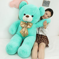 Giant Macaron Teddy Bear Plush Toy – 80-100cm Soft Cotton Stuffed Animal Pillow Doll 6