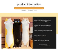 Japanese Kawaii Cat Long Pillow Plush Toy – Soft Cuddle Body Pillow for Cat & Anime Lovers 3