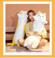 Japanese Kawaii Cat Long Pillow Plush Toy – Soft Cuddle Body Pillow for Cat & Anime Lovers 2