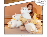 Japanese Kawaii Cat Long Pillow Plush Toy – Soft Cuddle Body Pillow for Cat & Anime Lovers 6