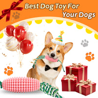 Interactive Corn Dog Chew Toy – Teeth Cleaning Toy for Puppies & Aggressive Chewers 4