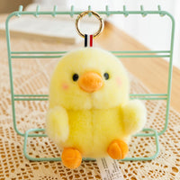 Spherical Animal Plush Keychain – Cute Round Pendant Plush Toy Charm 7
