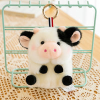 Spherical Animal Plush Keychain – Cute Round Pendant Plush Toy Charm 4