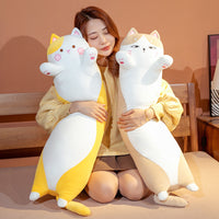 Japanese Kawaii Cat Long Pillow Plush Toy – Soft Cuddle Body Pillow for Cat & Anime Lovers 9