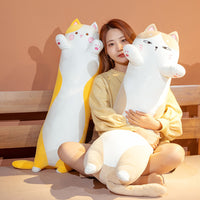Japanese Kawaii Cat Long Pillow Plush Toy – Soft Cuddle Body Pillow for Cat & Anime Lovers 5