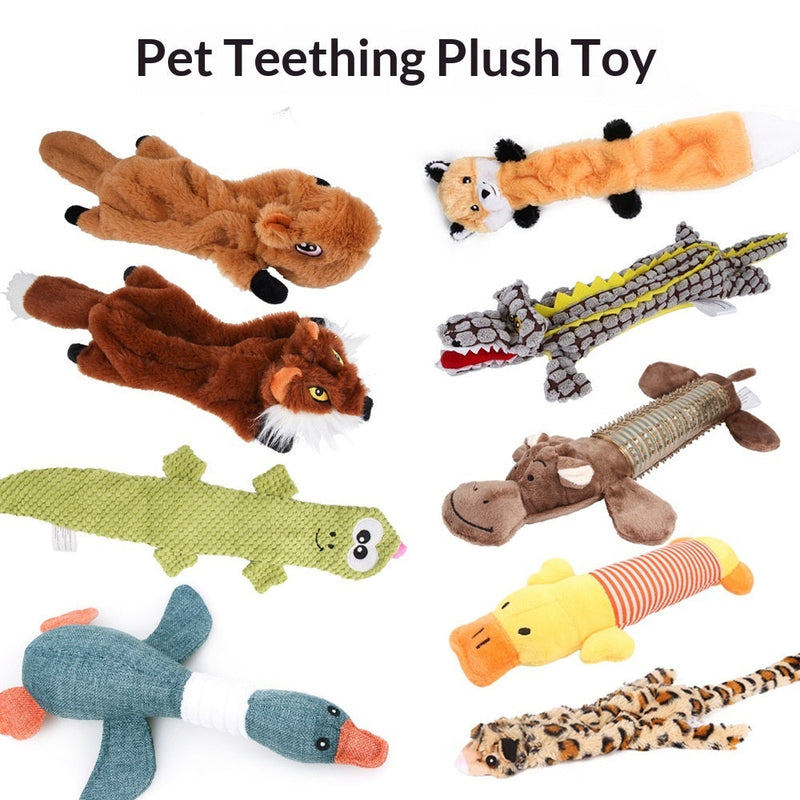 Plush Squeaky Paper Dog Chew Toy – Crinkle & Squeak Interactive Pet Toy