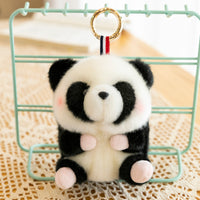 Spherical Animal Plush Keychain – Cute Round Pendant Plush Toy Charm 8