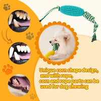 Interactive Corn Dog Chew Toy – Teeth Cleaning Toy for Puppies & Aggressive Chewers 9